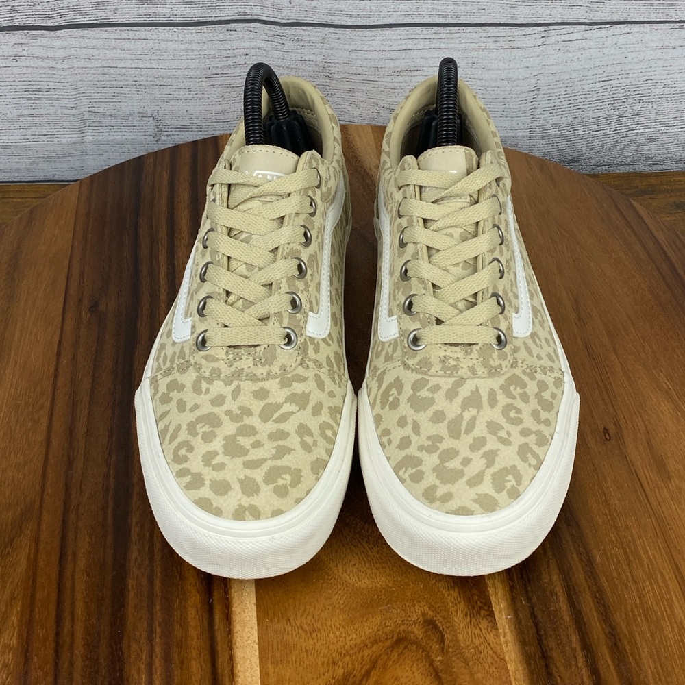 Vans Ward Suede Animal Print Desert Taupe Lace Up Sneaker Women’s Shoe Size 9 - Picture 8 of 11